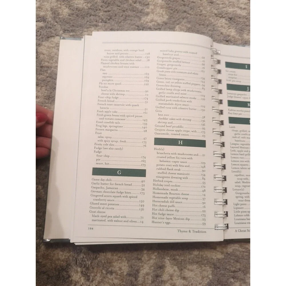 Thyme And Tradition A Christ School Cookbook Arden, NC‎ 2001 Spiral Hardcover